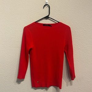 Ralph Lauren Red boat neck sweater size medium